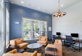 Private workspaces and conference room
